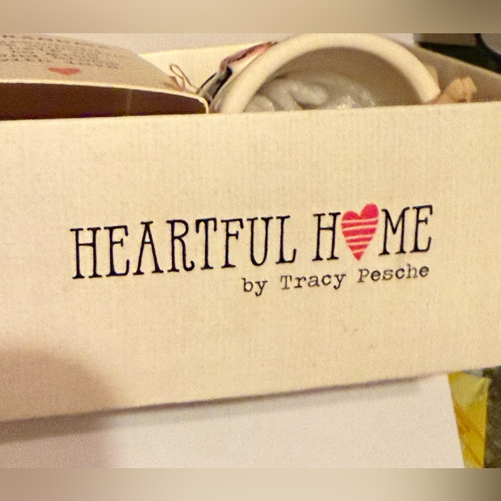 Ceramic bell - Heartful Home - by Tracy Pesche -Grandma -black white pink 3” New - Picture 4 of 10